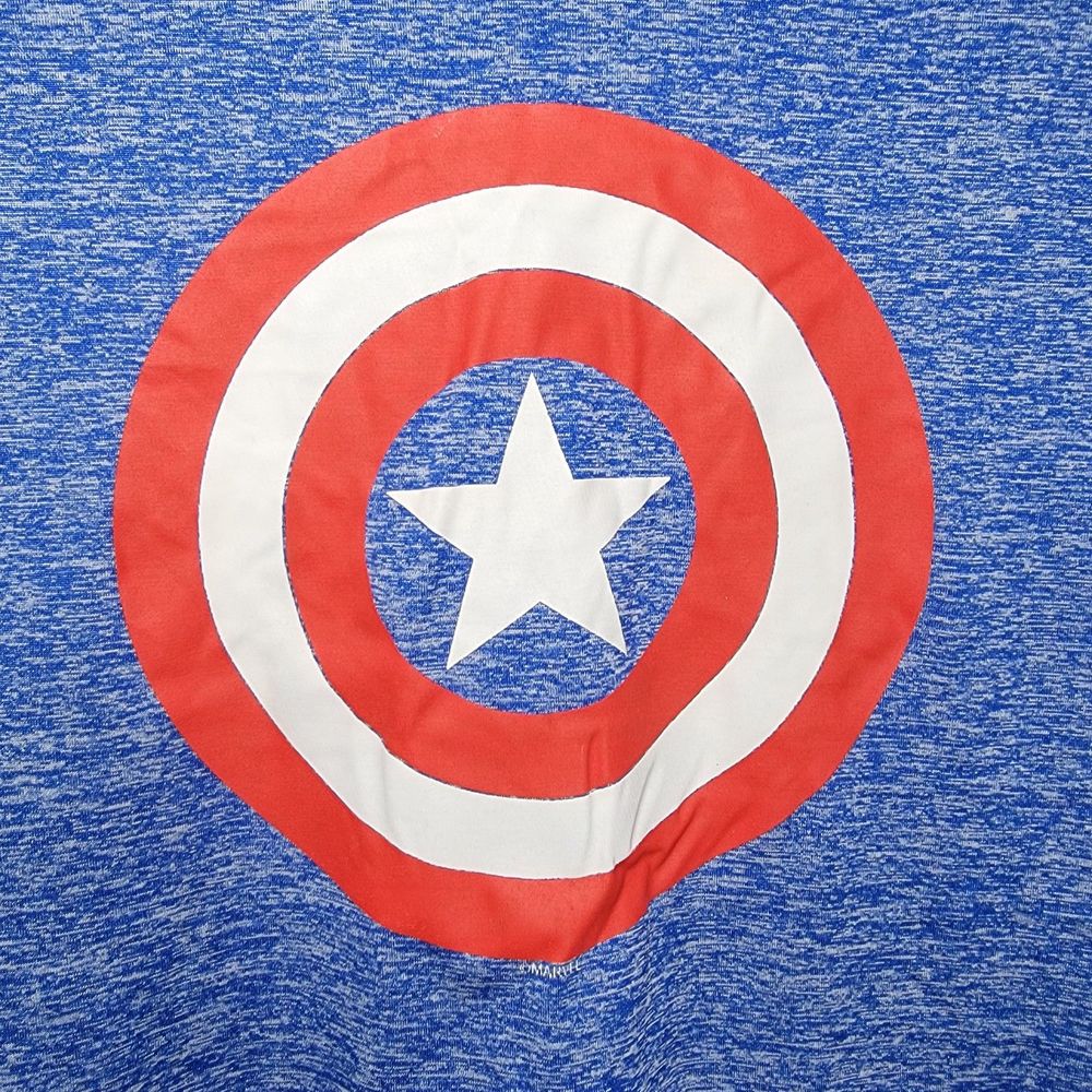 Marvel Captain America Graphic Tee Long Sleeve - Size Large (42-44)